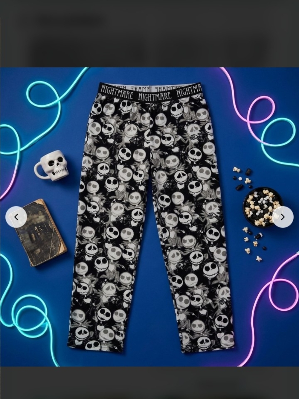Women Size Large Nightmare Before Christmas Pajama Pants With Pockets Like New